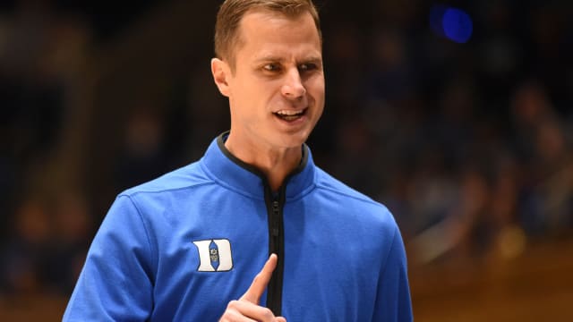 Duke basketball head coach Jon Scheyer